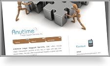 Anytime Legal Support Services, Inc. Website Screenshot
