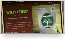 Wild-Child Granola Website Screenshot